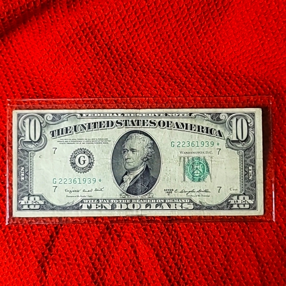 1950 Series $10 Star Note Paper Currency - Picture 3 of 3